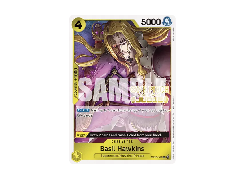 Basil Hawkins R [OP10-109] [EN] (Promotional Card "Judge Pack Vol.6")