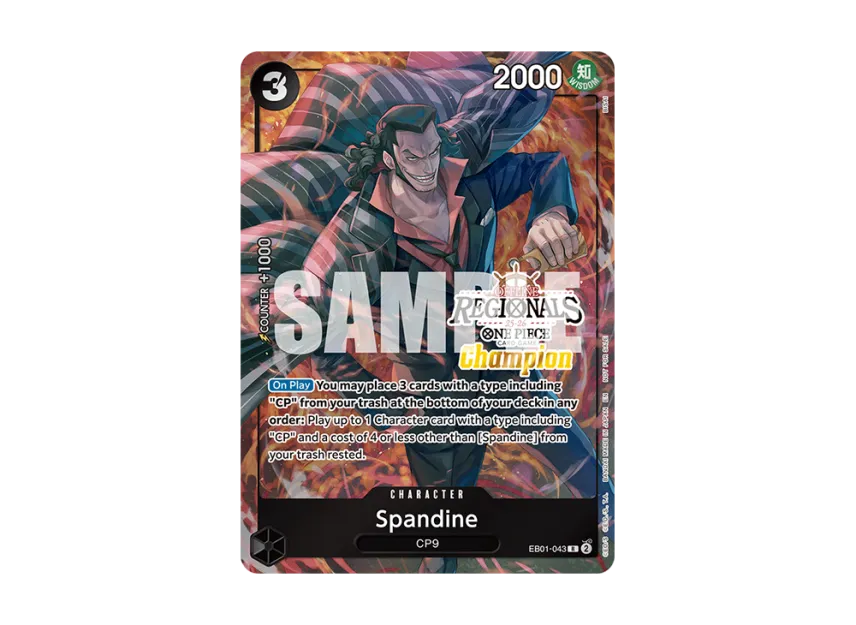 Spandine R [EB01-043] [EN] (Promotional Card "Offline Regional Champion Card Set 25-26 Season 1")
