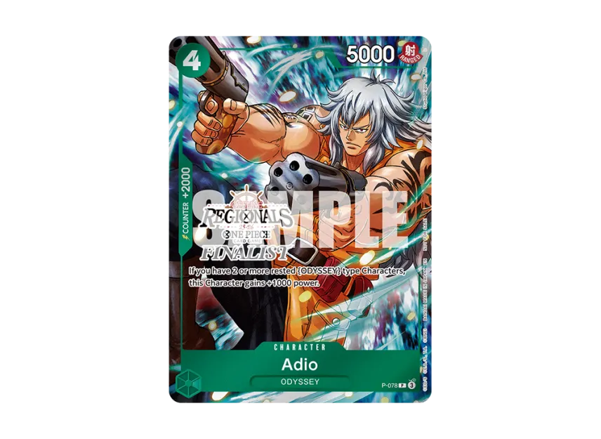 Adio P [P-078] [EN] (Promotional Card "Offline Regional Finalist Card Set 25-26 Season 1")