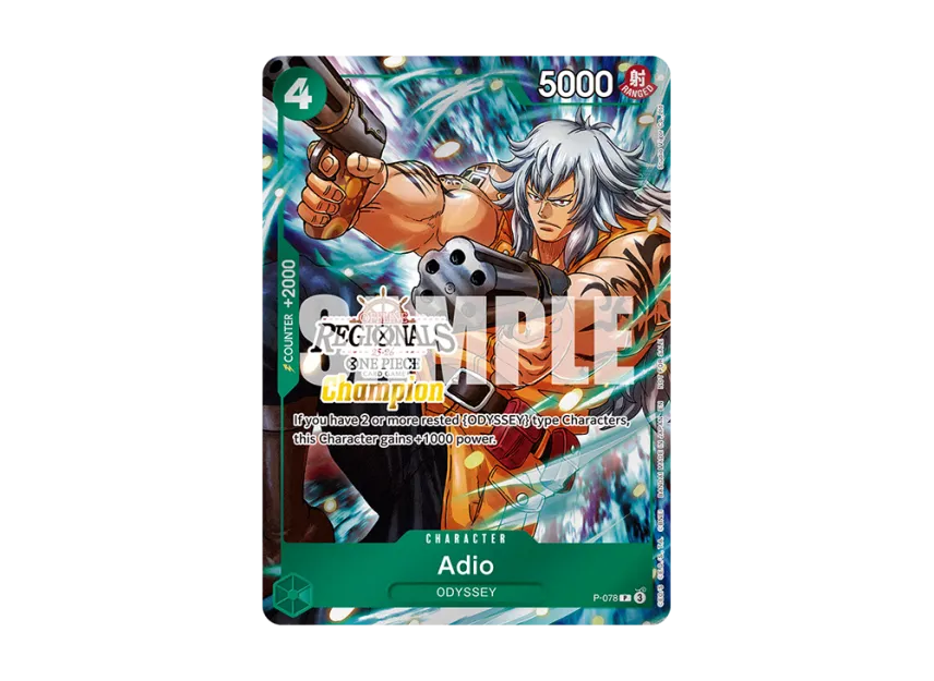 Adio P [P-078] [EN] (Promotional Card "Offline Regional Champion Card Set 25-26 Season 1")