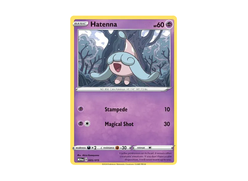 Hatenna [M24 005/015] [EN] (Scarlet & Violet "Mcdonald's 2025 Dragon Discovery")