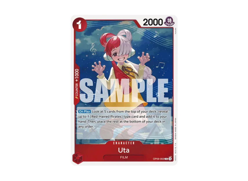 Uta R [OP09-002] [EN] (Booster Pack "Emperors in the New World")