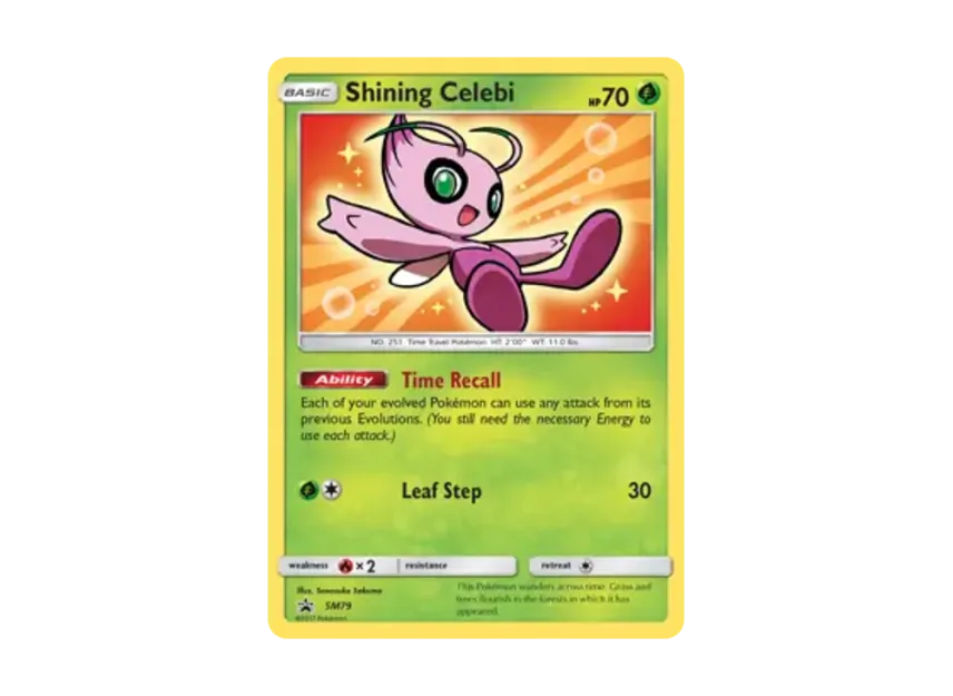 Shining Celebi P [SM79] (Sun & Moon "Promotional Card")
