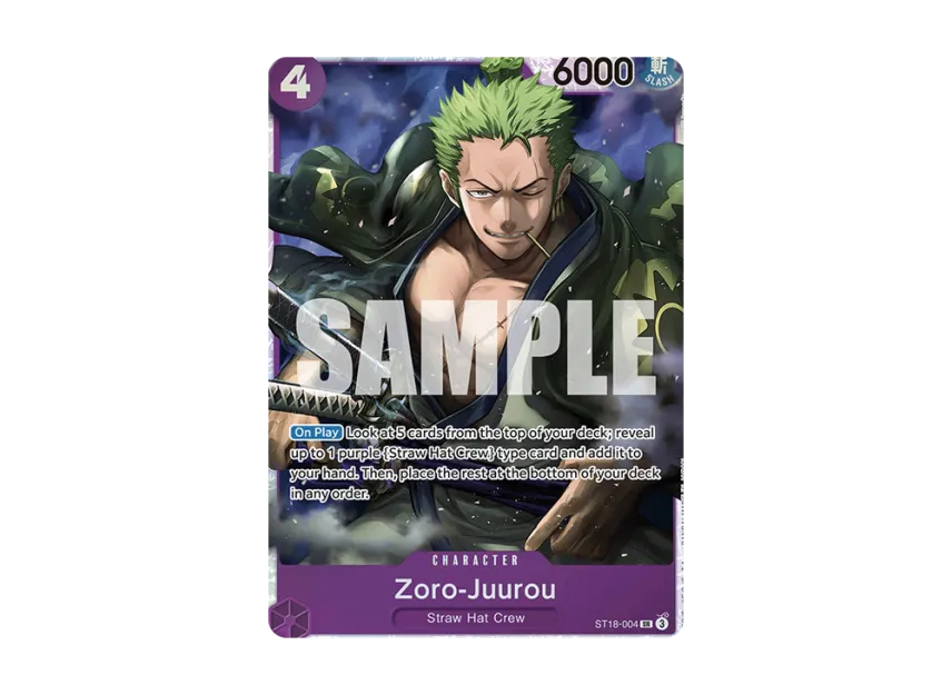 Zoro-Juurou SR [ST18-004] [EN] (Start Deck "PURPLE Monkey.D.Luffy")