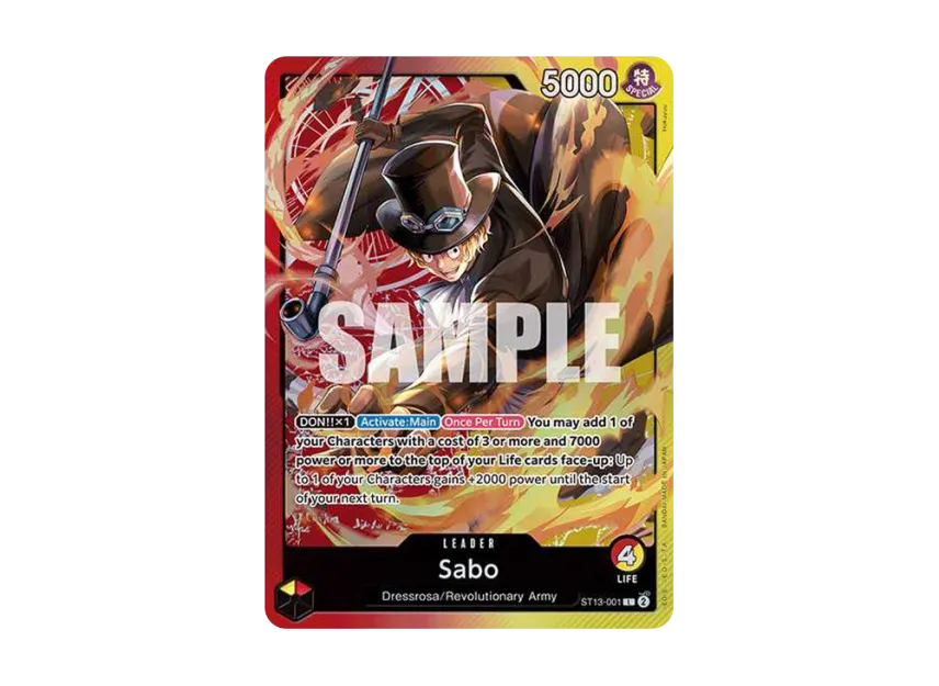 Sabo L [ST13-001] [EN] (Ultra DecK "The Three Brothers")