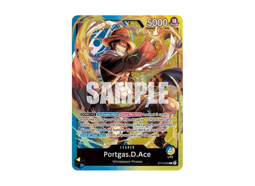 Portgas.D.Ace L [ST13-002] [EN] (Ultra DecK "The Three Brothers")