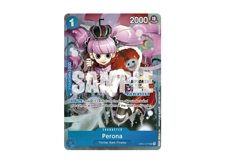 Perona UC [OP01-077] [EN] (Promotional Card "Championship 2024 Finalist Card Set")