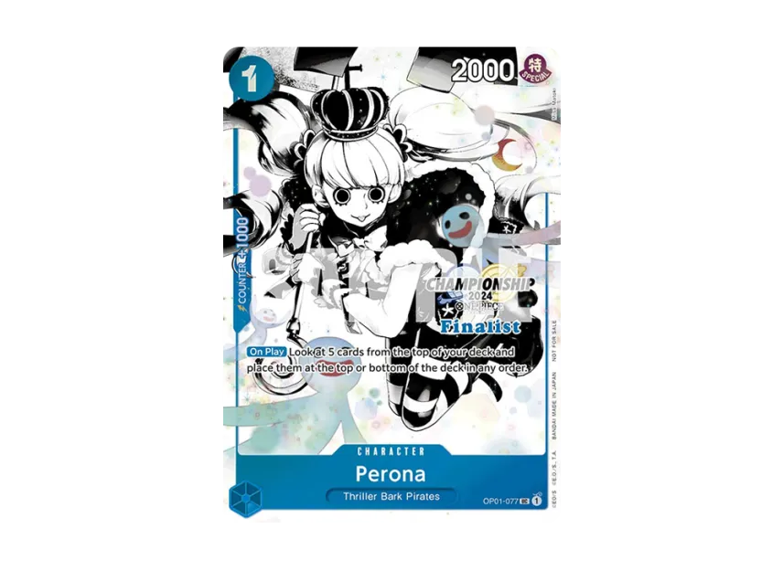 Perona UC [OP01-077] [EN] (Promotional Card "Championship 2024 Finalist Card Set")