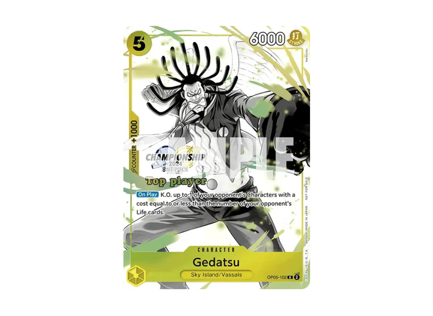 Gedatsu R [OP05-102] [EN] (Promotional Card "Championship 2024 Top Player Pack Vol.2")