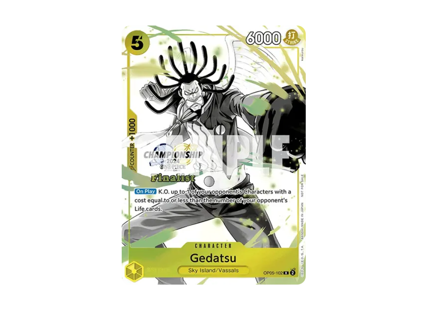 Gedatsu R [OP05-102] [EN] (Promotional Card "Championship 2024 Finalist Card Set")