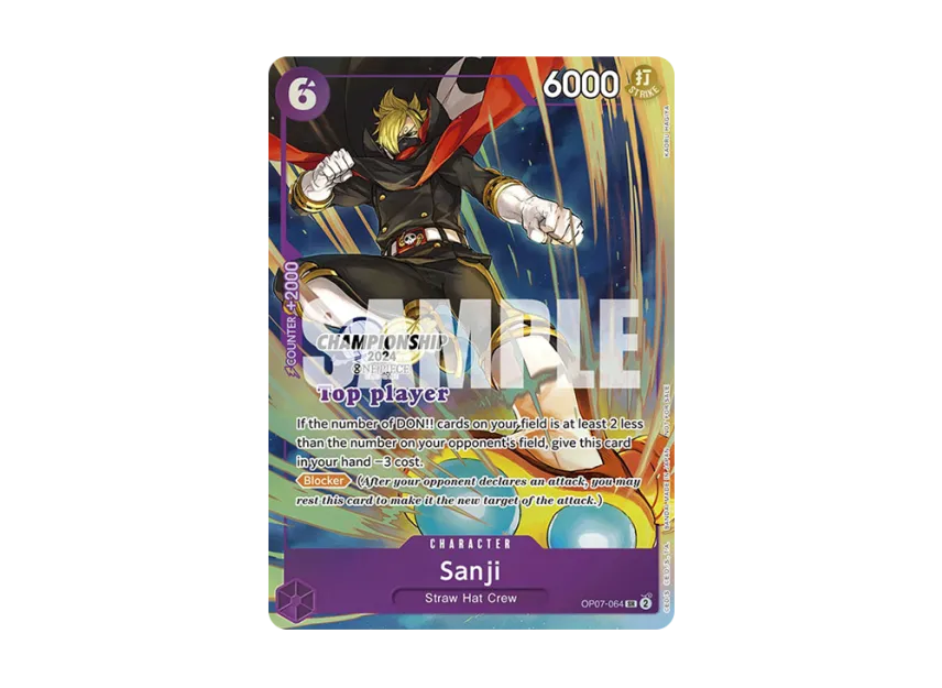 Sanji SR [OP07-064] [EN] (Promotional Card "Championship 2024 Top Player Pack")