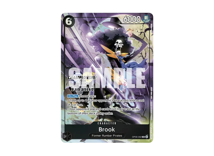Brook R [OP06-092] [EN] (Promotional Card "Championship 2024 Finalist Card Set")