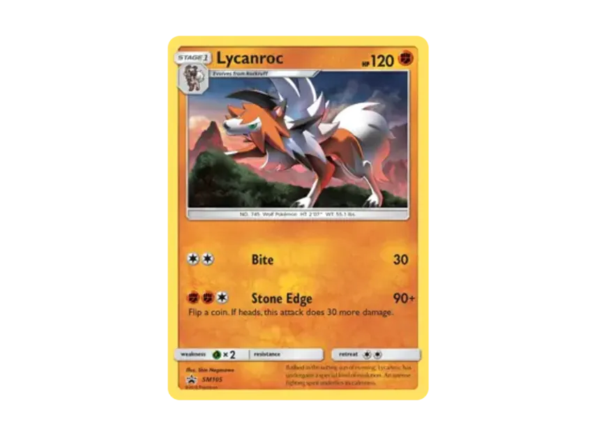Lycanroc P [SM105] (Sun & Moon "Promotional Card")