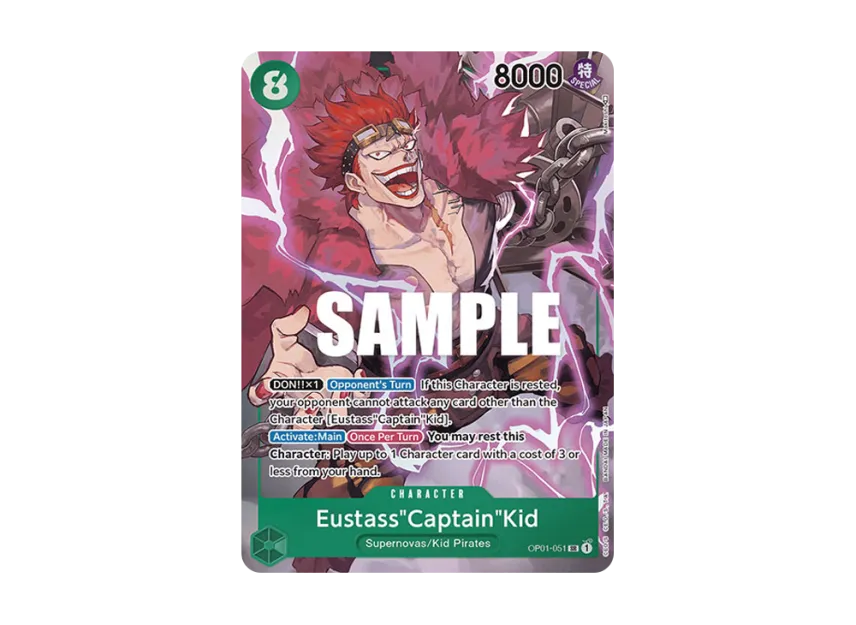 Eustass"Captain"Kid SR-P [OP01-051] [EN] (Booster Pack "ROMANCE DAWN")