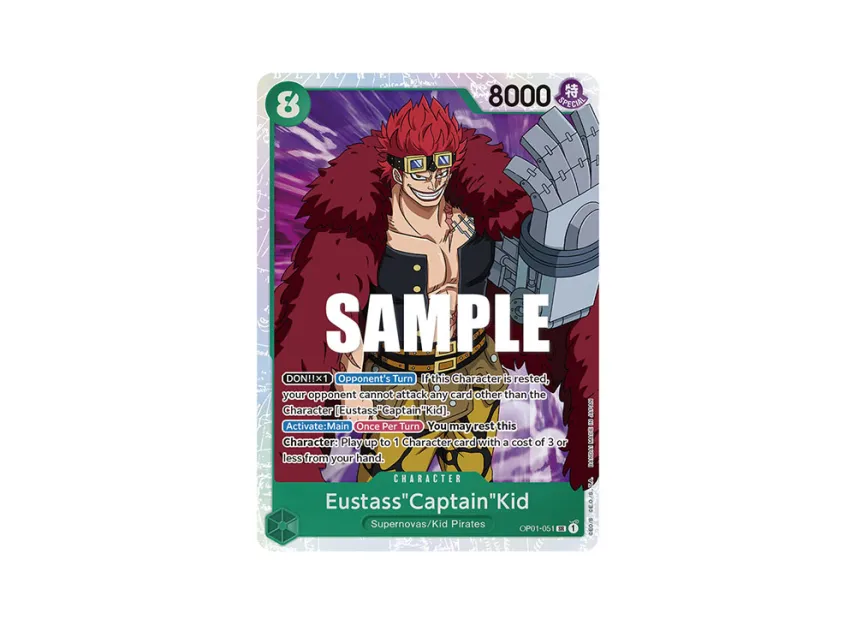 Eustass"Captain"Kid SR [OP01-051] [EN] (Booster Pack "ROMANCE DAWN")