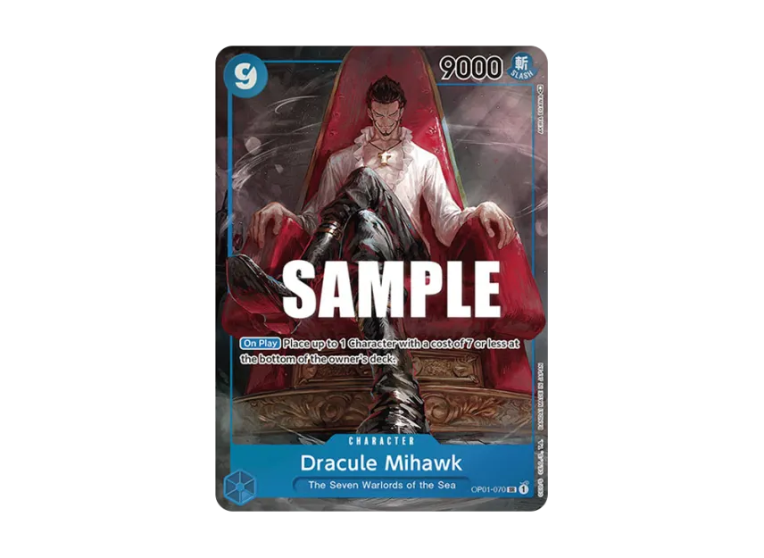 Dracule Mihawk SR-P [OP01-070] [EN] (Booster Pack "ROMANCE DAWN")