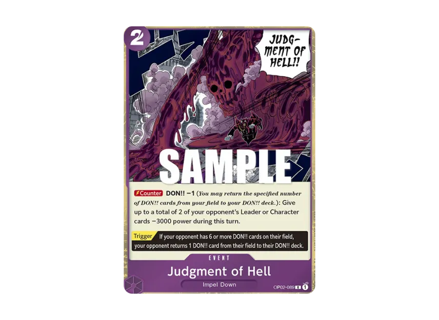Judgment of Hell R [OP02-089] [EN] (Booster Pack "Paramount War")