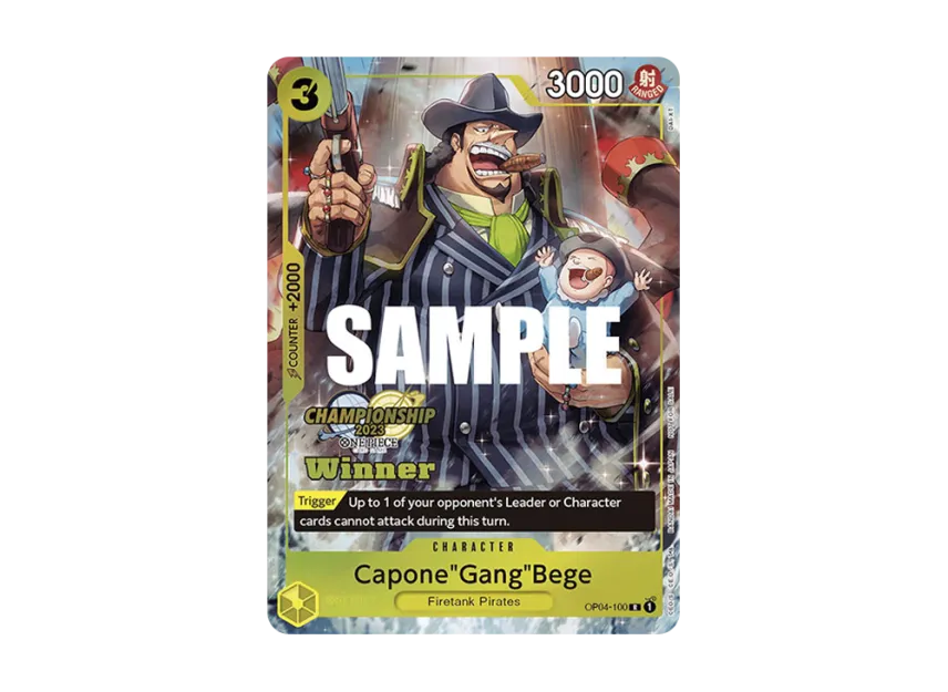 Capone"Gang"Bege R [OP04-100] [EN] (Promotional Card "Championship 2023 Top Players Pack[Winner]")