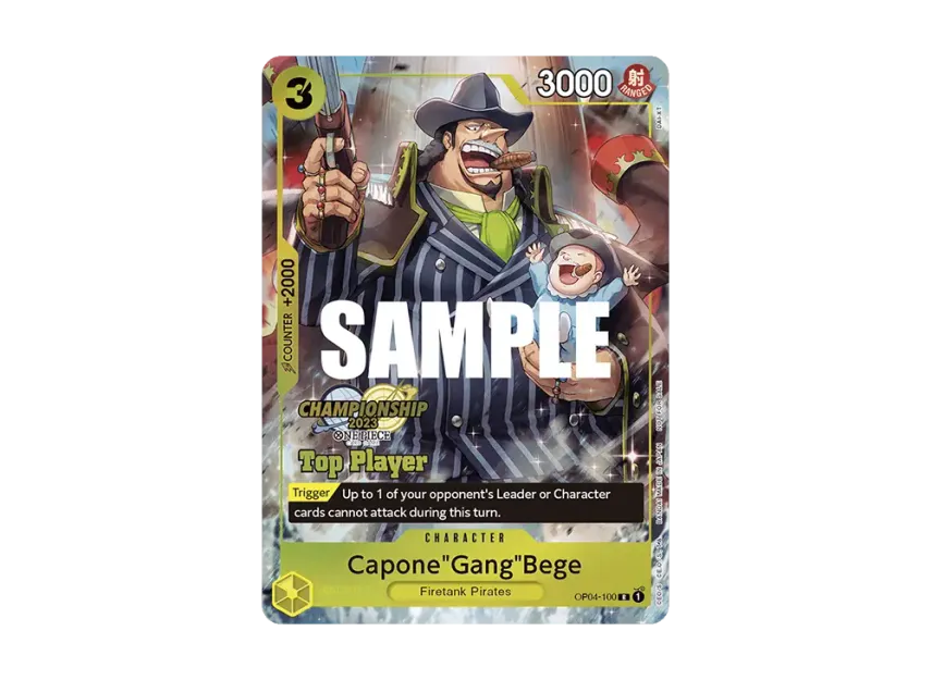Capone"Gang"Bege R [OP04-100] [EN] (Promotional Card "Championship 2023 Top Players Pack")