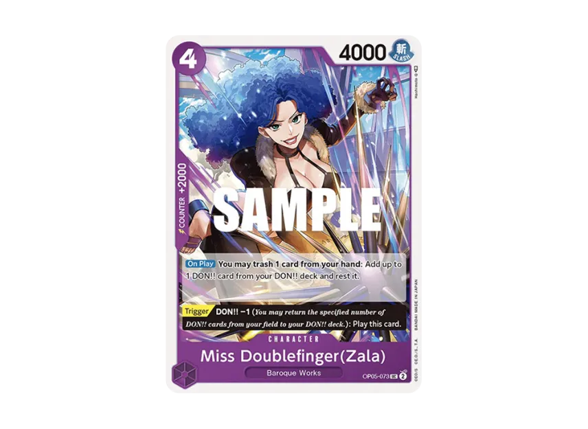 Miss Doublefinger(Zala) UC [OP05-073] [EN] (Booster Pack "Awakening Of The New Era")
