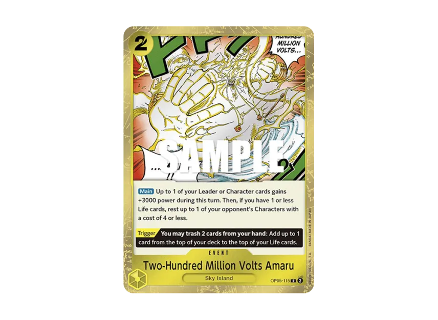 Two-Hundred Million Volts Amaru R [OP05-115] [EN] (Booster Pack "Awakening Of The New Era")