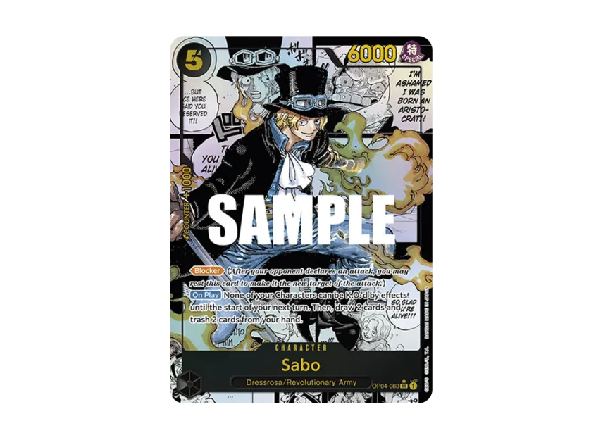 Sabo SR-SP : Comic Parallel [OP04-083] [EN] (Booster Pack "Kingdoms Of Intrigue")