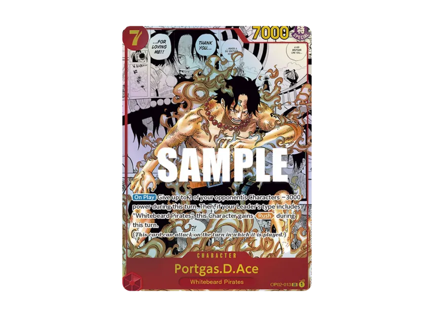Portgas.D.Ace SR-SP : Comic Parallel [OP02-013] [EN] (Booster Pack "Paramount War")