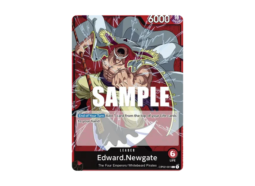 Edward.Newgate L [OP02-001] [EN] (Booster Pack "Paramount War")