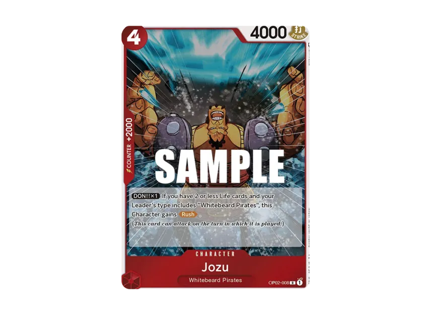 Jozu R [OP02-008] [EN] (Booster Pack "Paramount War")