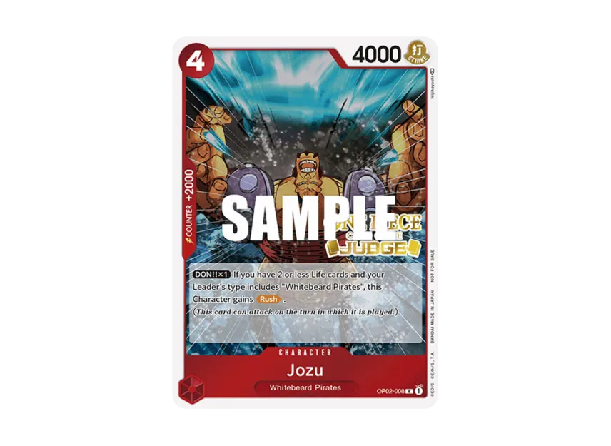 Jozu R [OP02-008] [EN] (Promotional Card "Judge Pack Vol. 1")