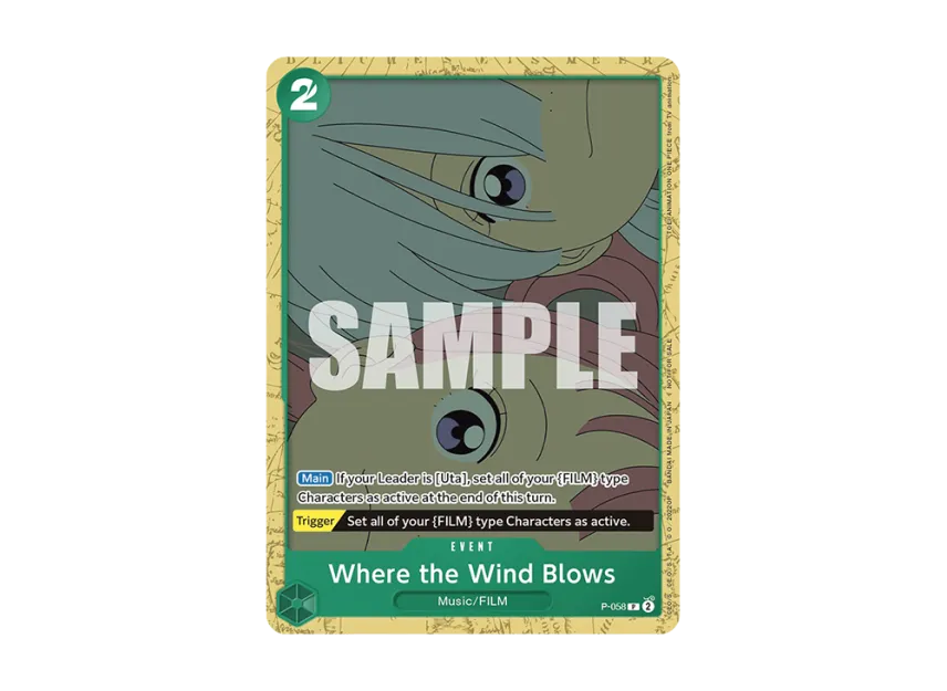 Where the Wind Blows P [P-058] [EN] (Promotional Card "ST-11 Uta Deck Battle Participation Pack")
