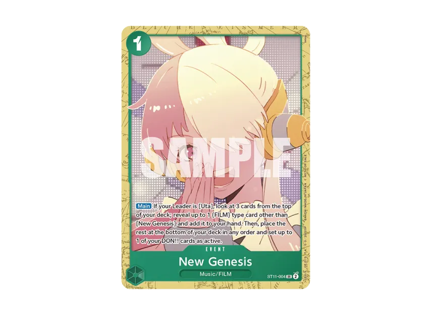 New Genesis SR [ST11-004] [EN] (Promotional Card "ST-11 Uta Deck Battle Participation Pack")