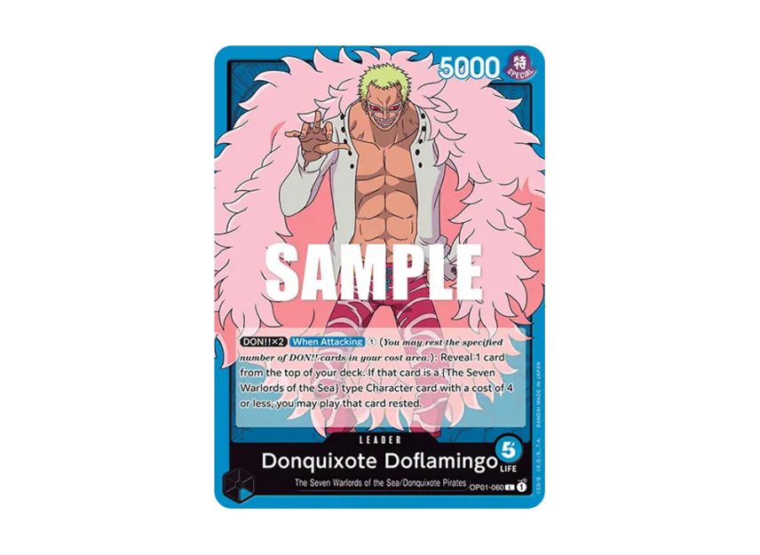 Donquixote Doflamingo L [OP01-060] [EN] (Booster Pack "ROMANCE DAWN")