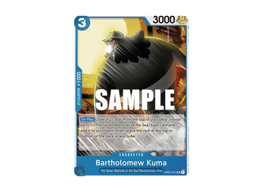 Bartholomew Kuma UC [OP02-057] [EN] (Booster Pack "Paramount War")