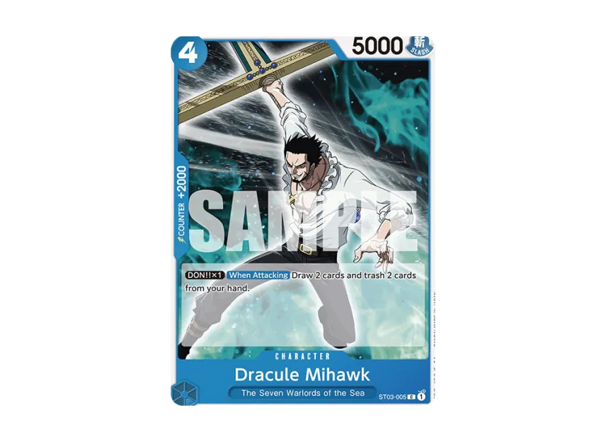 Dracule Mihawk C [ST03-005] [EN] (Start Deck "BLUE Donquixote Doflamingo")