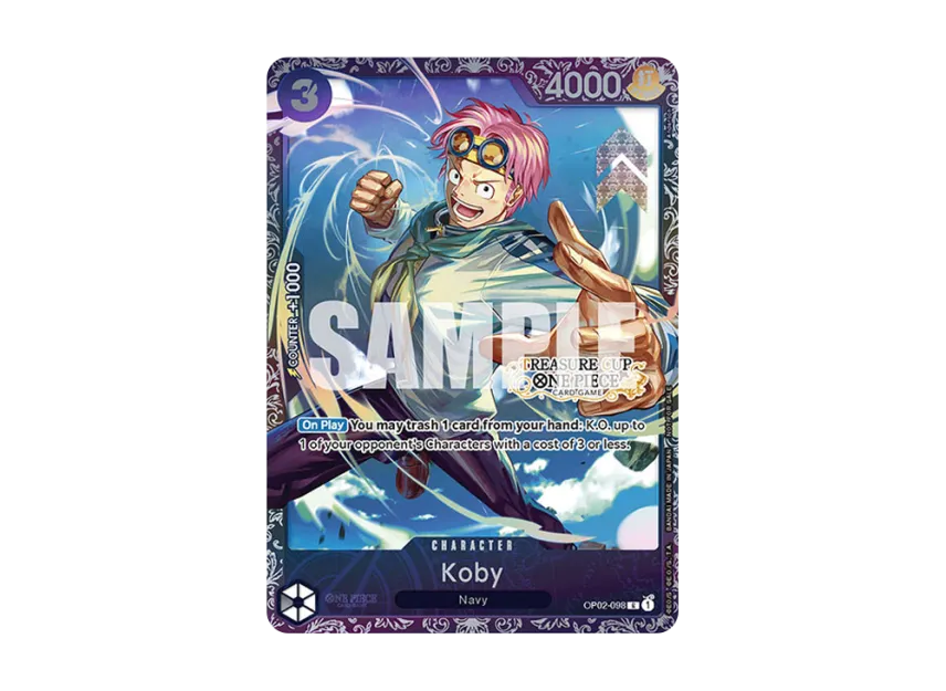 Koby R [OP02-098] [EN] (Promotional Card "Treasure Cup TOP 64")