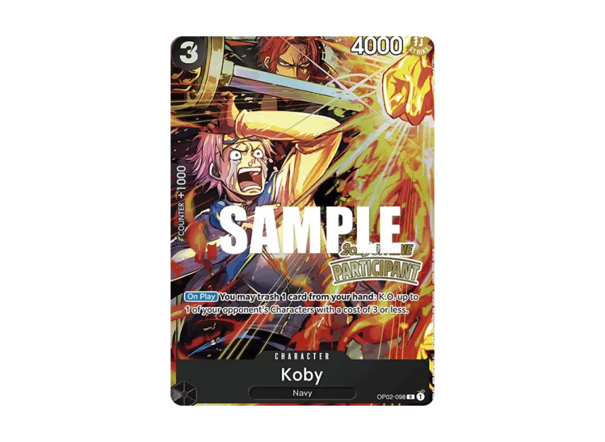 Koby R [OP02-098] [EN] (Promotional Card "Offline Regional Participation Pack Vol.1")