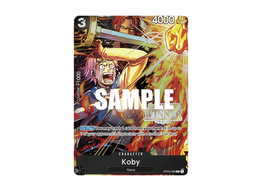 Koby R [OP02-098] [EN] (Promotional Card "Online Regional 2023 Champion Card Set")