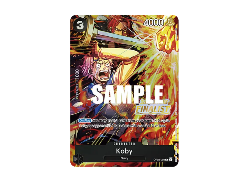 Koby R [OP02-098] [EN] (Promotional Card "Offline Regional 2023 Finalist Card Set")