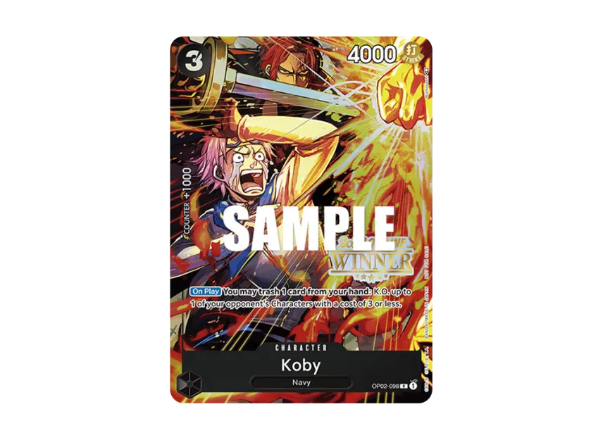 Koby R [OP02-098] [EN] (Promotional Card "Offline Regional 2023 Champion Card Set")