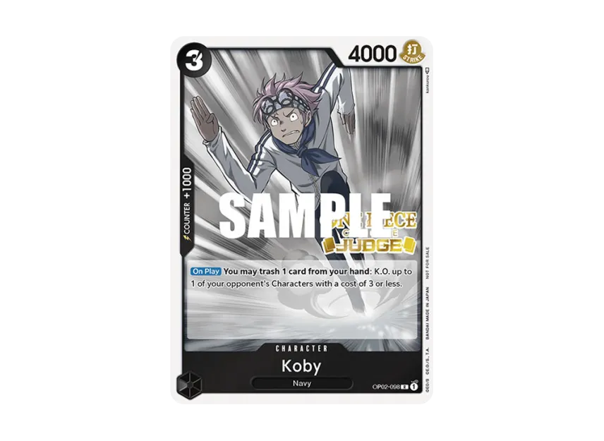 Koby R [OP02-098] [EN] (Promotional Card "Judge Pack Vol. 1")