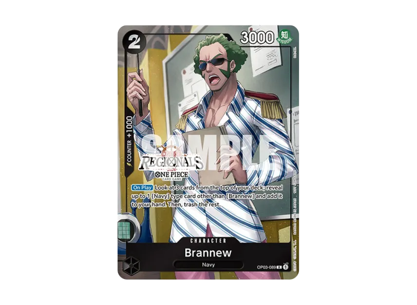 Brannew R [OP03-089] [EN] (Promotional Card "Online Regional Participation Pack 2024 Vol.1")