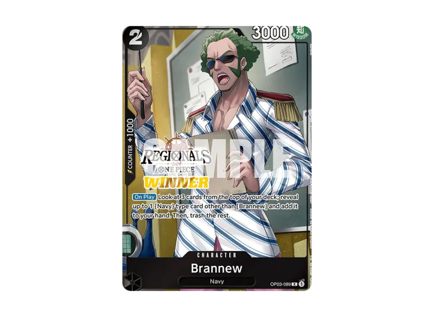 Brannew R [OP03-089] [EN] (Promotional Card "Online Regional Champion Card Set 2024 Vol.1")