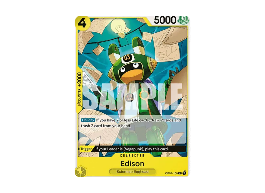 Edison C [OP07-100] [EN] (Booster Pack "500 Years In The Future")