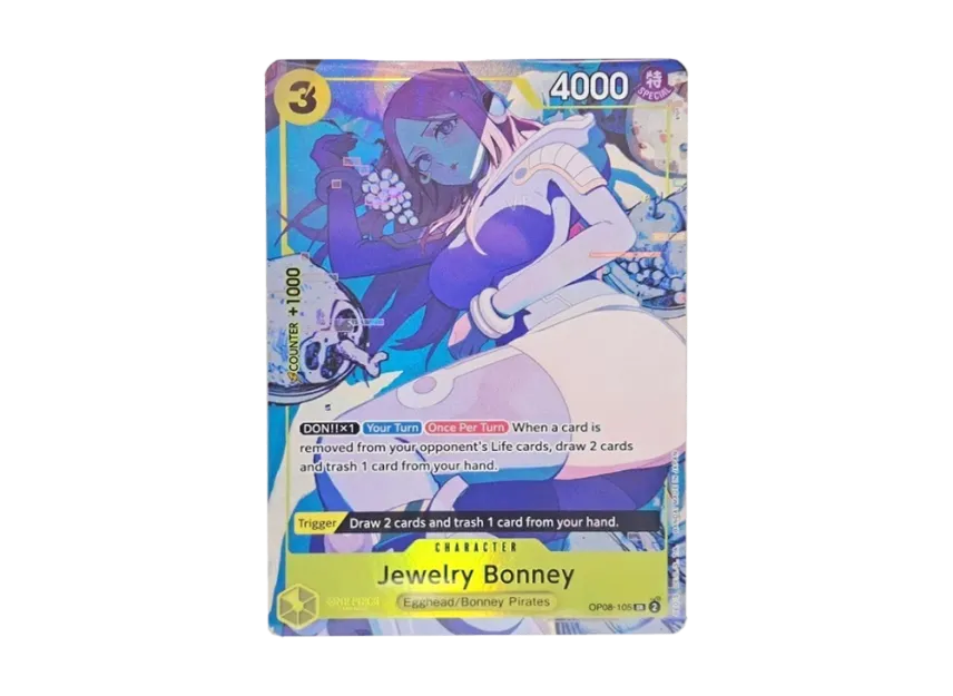 Jewelry Bonney SR [OP08-105] [EN] (Promotional Card "Illustration Box EX")