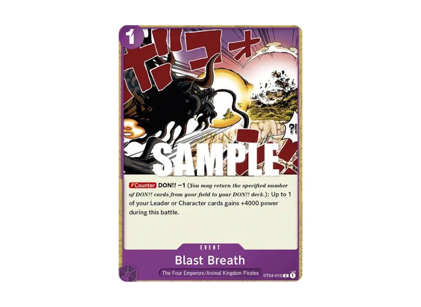Blast Breath C [ST04-016] [EN] (Start Deck "Animal Kingdom Pirates")