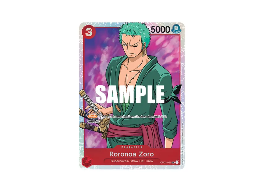 Roronoa Zoro SR [OP01-025] [EN] (Booster Pack "ROMANCE DAWN")