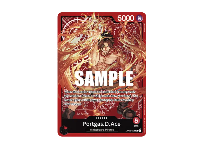 Portgas.D.Ace L [OP03-001] [EN] (Special Goods Set "Ace&Sabo&Luffy")