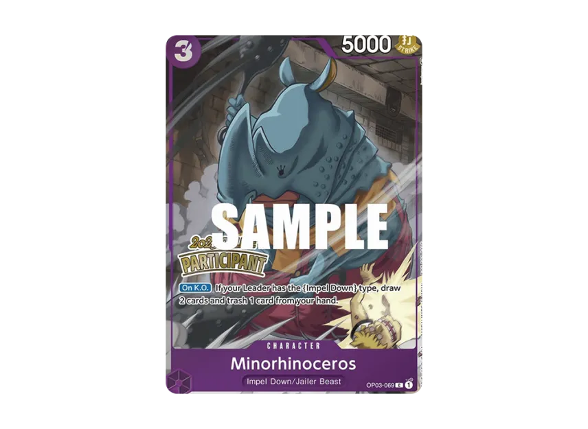 Minorhinoceros C [OP03-069] [EN] (Promotional Card "Online Regional Participation Pack Vol.2")