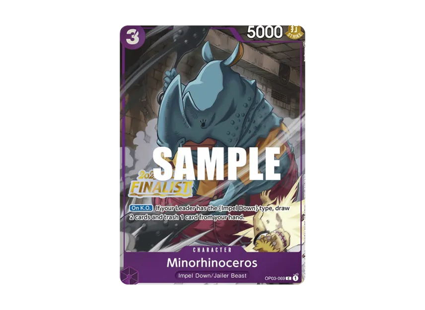 Minorhinoceros C [OP03-069] [EN] (Promotional Card "Online Regional 2023 Finalist Card Set Vol.2")